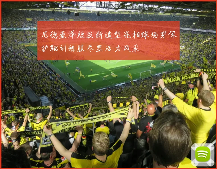 尼德豪泽短发新造型亮相球场穿保护靴训练服尽显活力风采